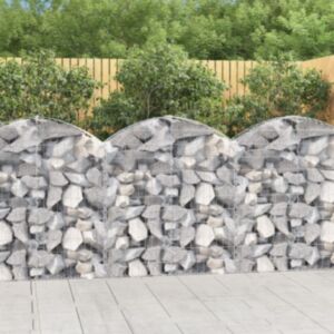 Pood24 kaarekujuline gabioonkorv, 100x30x100/120 cm, tsingitud raud