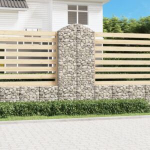 Pood24 kaarekujuline gabioonkorv, 100x30x220/240 cm, tsingitud raud