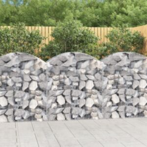 Pood24 kaarekujuline gabioonkorv, 100x50x100/120 cm, tsingitud raud