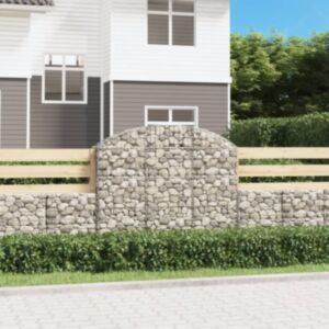 Pood24 kaarekujuline gabioonkorv, 150x30x120/140 cm, tsingitud raud