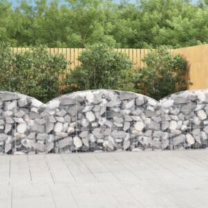 Pood24 kaarekujuline gabioonkorv, 200x50x80/100 cm, tsingitud raud