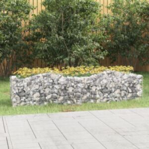 Pood24 kaarekujuline gabioon taimelava, 200x50x50 cm, tsingitud raud