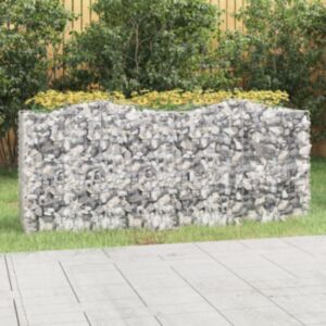 Pood24 kaarekujuline gabioon taimelava, 200x50x100 cm, tsingitud raud