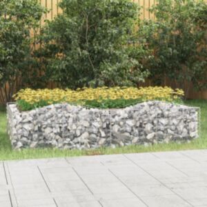 Pood24 kaarekujuline gabioon taimelava, 200x100x50 cm, tsingitud raud