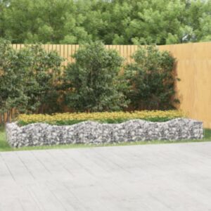 Pood24 kaarekujuline gabioon taimelava, 400x100x50 cm, tsingitud raud