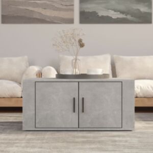 Журнальный столик U24, серый бетон, 80 x 50 x 36 см, искусственное дерево