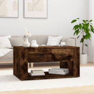 Журнальный столик U24, копченый дуб, 80x50x40 см, искусственное дерево