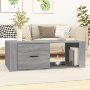 Журнальный столик U24, дуб Сонома серый, 100 x 50,5 x 35 см, искусственное дерево