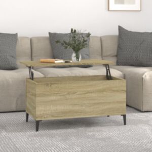 Журнальный столик U24, дуб сонома, 90 x 44,5 x 45 см, искусственное дерево