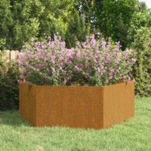 Pood24 taimekast, rooste, 120x120x45 cm, Corten teras