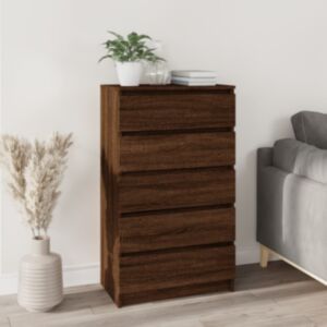 Pood24 kummut, pruun tamm, 60 x 36 x 103 cm, tehispuit