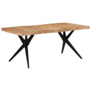 Pood24 söögilaud, must, 180 x 90 x 77 cm, akaatsiapuit 