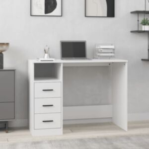 U24 письменный стол с ящиками, белый, 102 x 50 x 76 см, искусственное дерево