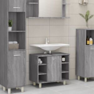 Pood24 vannitoakapp, hall Sonoma tamm, 60 x 32 x 53,5 cm, tehispuit