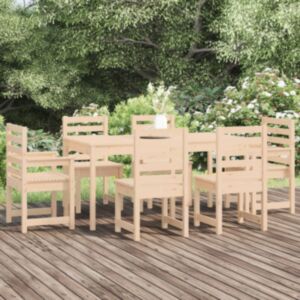 Pood24 7-osaline aia söögimööbli komplekt, männipuit
