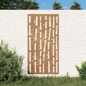 Pood24 aia seinakaunistus, 105x55 cm, Corteni teras, bambuse disain