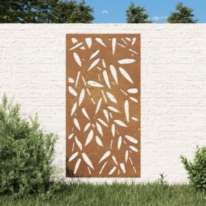 Pood24 aia seinakaunistus, 105x55 cm Corteni teras bambuse lehe disain