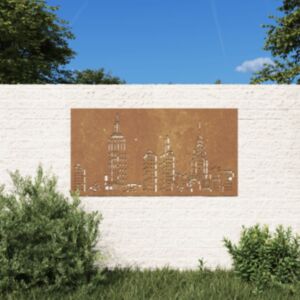 U24 украшение для садовой стены, 105x55 см, кортеновская сталь, панорамный дизайн