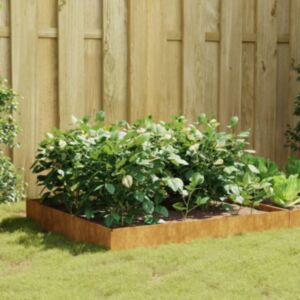 Pood24 taimekast, 100 x 100 x 26 cm, Corten-teras