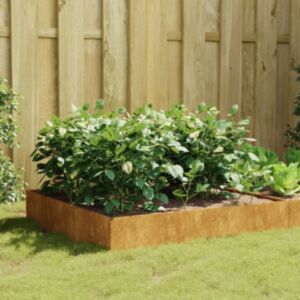 Pood24 taimekast, 100 x 100 x 33,5 cm, Corten-teras