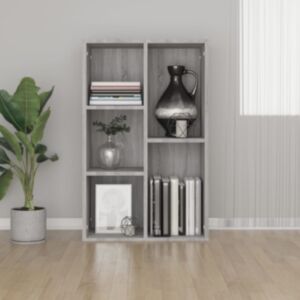 Pood24 raamatukapp/puhvetkapp, hall Sonoma tamm, 50x25x80 cm tehispuit