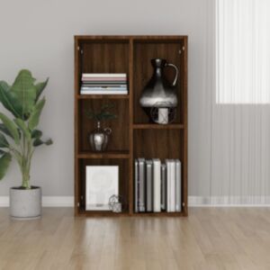 U24 книжный шкаф/сервант, коричневый дуб, 50 x 25 x 80 см, искусственное дерево