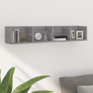 Полка настенная U24 CD, дуб сонома серый, 100 x 18 x 18 см, искусственное дерево