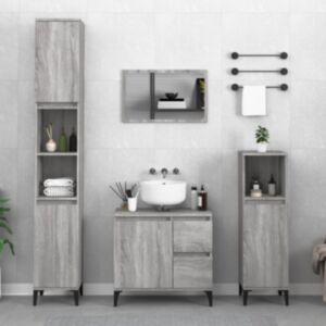 Pood24 vannitoakapp, hall Sonoma tamm, 65 x 33 x 60 cm, tehispuit