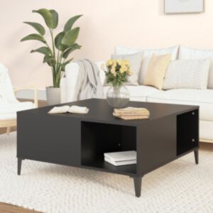Журнальный столик U24, черный, 80x80x36,5 см, искусственное дерево