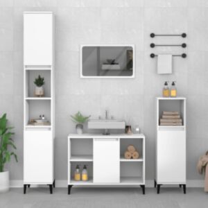 Тумба под раковину U24, белая, 80 x 33 x 60 см, искусственное дерево