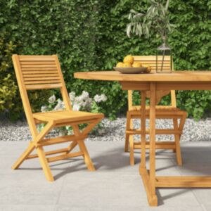 Складные садовые стулья U24 2 шт., 47 x 62 x 90 см, тик