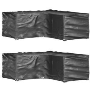 Pood24 L-kujulised aiamööbli katted, 12 aasaga, 185 x 185 x 70 cm