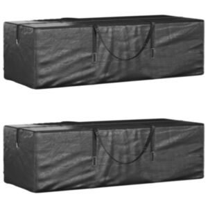 Pood24 aiapatjade hoiukotid 2 tk, must, 135 x 40 x 55 cm, polüetüleen