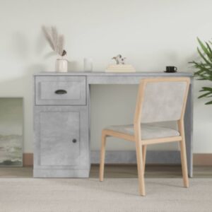 Pood24 sahtliga kirjutuslaud, betoonhall, 115 x 50 x 75 cm, tehispuit