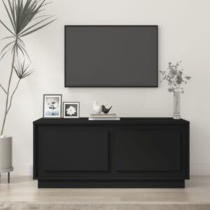 Журнальный столик U24, черный, 102x50x44 см, искусственное дерево