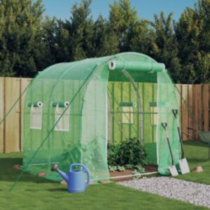Pood24 kasvuhoone terasraamiga, roheline, 4 m², 2x2x2 m