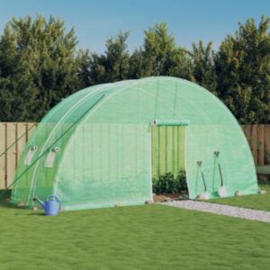 Pood24 kasvuhoone terasraamiga, roheline, 12 m², 6x2x2,85 m