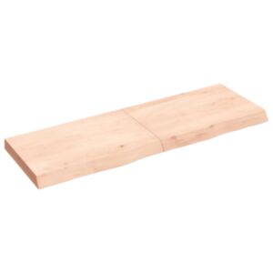 Pood24 seinariiul, 120 x 40 x (2-6) cm, töötlemata tammepuit