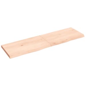 Pood24 seinariiul, 140 x 40 x (2–4) cm, töötlemata tammepuit