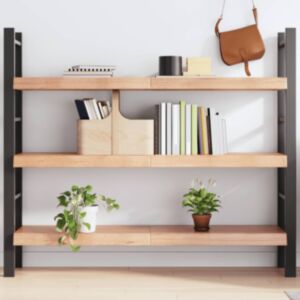 Pood24 seinariiul, helepruun, 140x40x(2-6) cm, töödeldud tammepuit