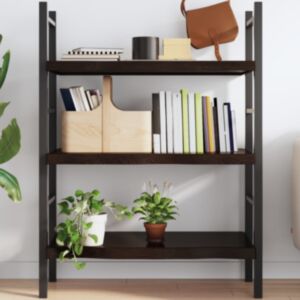 Pood24 seinariiul, tumepruun, 80x40x(2-6) cm, töödeldud tammepuit
