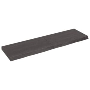 Pood24 seinariiul, tumepruun, 140x40x(2-6) cm, töödeldud tammepuit