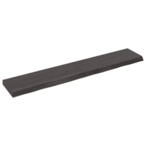 Pood24 seinariiul, tumepruun, 160x30x(2-6) cm, töödeldud tammepuit