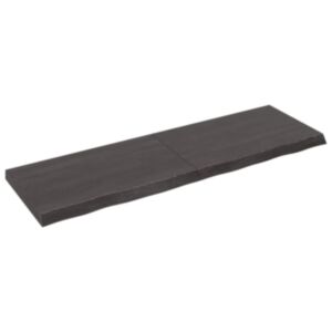 Pood24 seinariiul, tumepruun, 160x50x(2-6) cm, töödeldud tammepuit