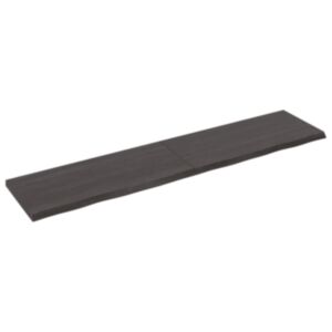 Pood24 seinariiul, tumepruun, 180x40x(2-4) cm, töödeldud tammepuit