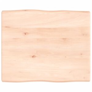 Pood24 lauaplaat, 60 x 50 x 4 cm, tammepuit, naturaalsed servad