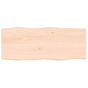 Pood24 lauaplaat, 100x40x6 cm, tammepuit, naturaalsed servad