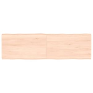 Pood24 lauaplaat, 140 x 40 x (2–4) cm, täispuit, naturaalsed servad