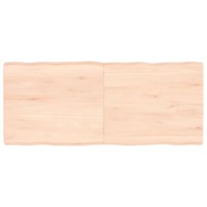Pood24 lauaplaat, 140 x 60 x (2-6) cm, täispuit, naturaalsed servad