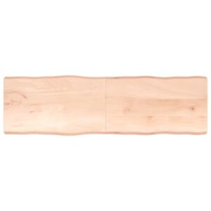 Pood24 lauaplaat, 200x60x6 cm, tammepuit, naturaalsed servad